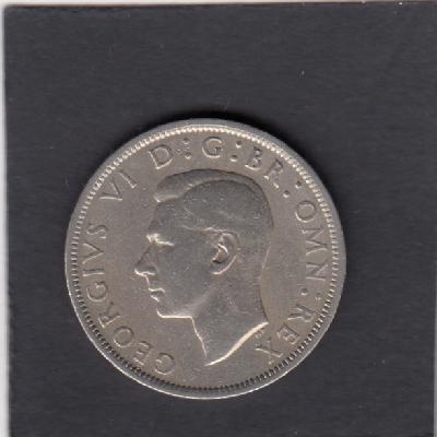 Beschrijving: 1/2 Crown  GEORGIUS VI